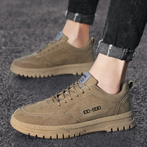 Leading Hongxing Elk Mens Shoes 2021 New Autumn Sports Board Shoes Work Mens Leather Shoes Workwear Labor Insurance trendy shoes