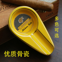 Cigar ashtray creative personality fashion ceramic metal portable household cigar cigar Special