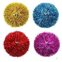 La la ball flower ball Color blue silver La la hand flower competition dance props Large sports games cheerleading flower ball