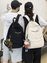 Large capacity school bag Male Korean version Harajuku ulzzang backpack Female junior high school student high school student ins Japanese backpack
