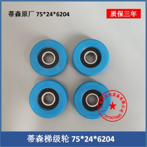 Thyssen escalator ladder escalator Thyssen ladder wheel Thyssen main and auxiliary ladder wheel 75*24*6204 original factory