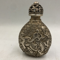 Antique miscellaneous collection ancient cigarette snuff bottle unicorn copper gilt silver snuff bottle retro bronze ornaments