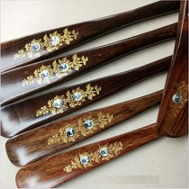 Footwear Vietnamese mahogany inlaid shell exquisite solid wood without bending over dark inlaid shell 70cm