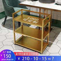 Commercial multifunctional string hot pot restaurant special vegetable rack multi-layer Commercial Iron movable light luxury vegetable rack