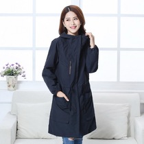 Trench coat women 2021 autumn and winter New liner detachable hooded jacket Japan and South Korea long model plus cotton slim coat tide
