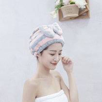Japanese adult headscarf bag hair towel dry hair hat female 2021 new super absorbent quick-drying double layer thickening