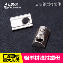 European standard aluminum profile accessories Elastic shrapnel steel ball nut block 20 30 40 45 type M3M4M5M6M8M10