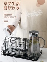 Nordic soot water set home living room tea cup light luxury glass kettle water Cup Cup Cup modern simple