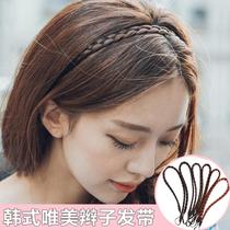 Spring 2018 on new Korean jewelry wig twist braid hair band twist braid wig headband hair accessory