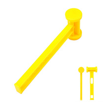 Outdoor mountaineering camping lightweight portable PE hammer plastic hammer multifunctional nail hammer pull nail hammer