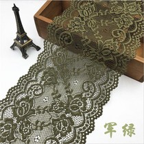 Coffee lace lace accessories high quality soft non-Pilling stretch wide hem extended decorative curtain bed hat