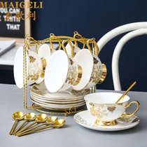 McGolly European coffee cup tea set set light luxury cup saucer home simple afternoon tea bone porcelain tea tea cup