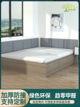 Kang bed wall cover tatami soft bag light luxury electric heating kang wall panel modern simple hard bag cloth sticker wall cover