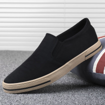 Trend 100 Lap Breathable Beijing Cloth Shoes 2022 Summer New Mens Shoes Men One Foot Pedal Casual Canvas Driving Shoes