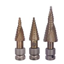 Pagoda drill for electric wrench woodworking drill template hole opener inner wire M10 ladder drill electric pull drill