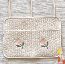 Korean crib hanging bag Baby bedside diaper storage bag Cartoon bedside storage bag