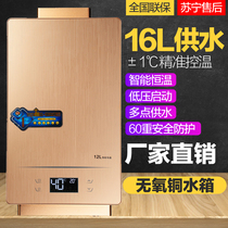 Japan Sakura natural gas gas water heater electric household instant heating constant temperature strong exhaust liquefied gas gas 12 liters
