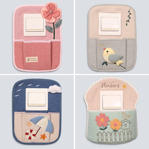 2021 socket protective cover switch wall stickers large multi-function switch stickers Nordic style mobile phone holder socket stickers fixed