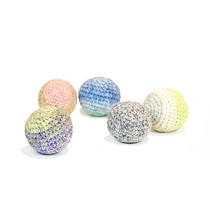 Meowcard colorful wool ball handmade sound Bell elastic cat toy self-Hi suit bite resistant new product