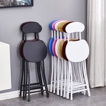 Fashionable shrink bedroom bar chair kitchen single modern bench computer foldable storage portable casual stool