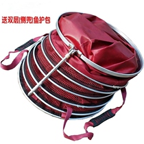 Fish protection net pocket coated fishing household stainless steel black pit fishing net Nylon anti-hanging fishing gear Quick-drying woven fishing protection 