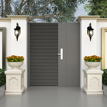 Stainless steel villa door to open door single double open iron garden door electric door rural garden fence door
