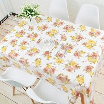 Table mat anti-scalding household plastic tablecloth waterproof and oil-proof disposable heat-resistant rectangular table desktop table table mat