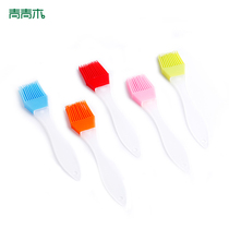 Green green wood outdoor food grade silicone oil brush barbecue seasoning brush baking small oil brush oven high temperature resistant household