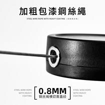 Functional wind telescopic buckle Wire rope high rebound telescopic keychain hanging ring Anti-loss anti-theft easy-to-pull buckle Key chain ring