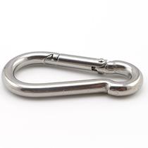 304 stainless steel carabiner Quick-hanging elastic buckle Spring hook Insurance buckle Pet chain buckle Rope buckle Iron ring chain hook