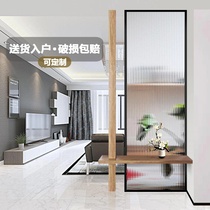 Stainless steel screen fixed wall Modern simple Chinese wrought iron living room New bathroom toilet Changhong glass partition