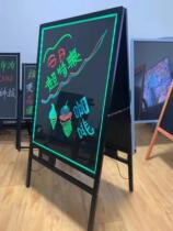 led luminous small blackboard fluorescent board commercial electronic handwriting Billboard stalls flash charge plug-in writing double-sided
