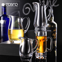 Krosno Poland imported high-grade crystal handmade liquor dispenser cut side jug jug wine decanter