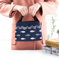Student small lunch bag office workers lunch with rice aluminum foil waterproof zipper thermal insulation lunch box bag fresh insulation bag