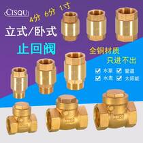 4 6 minutes 1 inch all copper vertical check valve horizontal check valve DN15 20 25 inner and outer wire water pipe check valve