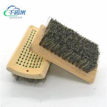 Long-stalked pig hair shoe brush square pig hair brush brush bristle laundry brush washing shoes washing soft hair brush