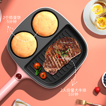 Egg hamburger machine household non-stick frying pan steak frying pan Net red plug-in fried egg artifact small breakfast pot