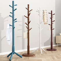 Eurostyle solid wood cloakhat shelf floor bedroom small removable single-pole vertical clothes bag shelf minimalist for modern home