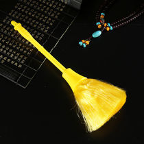  Household Buddha hall Buddha statue special Buddha dust sweep Shrine duster dust removal brush to clean up and absorb dust to protect Buddha statue Buddha sweep