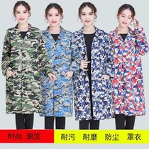 The dust cover coat lan da gua wear dirty clothes men camouflage warehouse factory handling lao bao fu ke yin zi