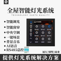 Whole house smart home lighting lighting dimming control system module customization exhibition hall lighting customization