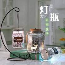 LED light star bottle luminous wish bottle fluorescent lucky star glass luminescent bottle birthday gift girl creative