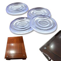 (50 loaded) furniture tea table glass anti-slip silicone transparent thickened glass cushion rubber grain gasket anti-crash glue grain