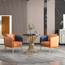 Nordic luxury sofa single simple modern office sofa reception creative milk tea shop rest area business sofa