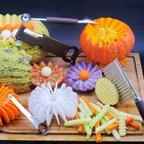 Pattern carving knife Household multi-function creative fruit platter carving knife Food carving knife Chef knife set
