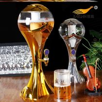 Beer barrel with faucet glowing wine Tower Bar special container dispenser creative beer fruit juice tripod wine