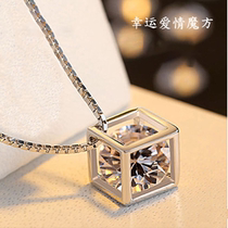 CIMIVO2021 new luxury moissanite necklace female light luxury niche pendant collarbone design necklace