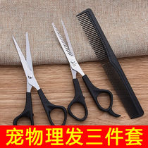 Pet scissors dog hair scissors beauty scissors dog hair trimming scissors teddy dog scissors straight scissors pet supplies set