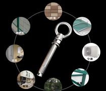 Expansion screw dog wall stainless steel iron chain fixing shaft dog chain ring bolt lifting ring cement wall expansion ring