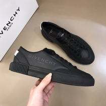 Givenchy-Givenchy board shoes new stitching upper lace-up mens shoes transparent logo casual shoes low top